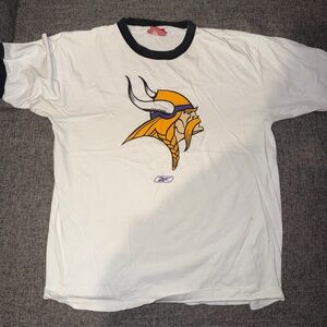 White T-Shirt with Viking Logo